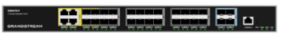 Switch L3 4 Giga 24x SFP 4x SFP+ opt alim red.