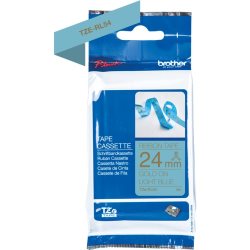 Ruban TZERL54 24mm or / bleu  tissu non adhésif
