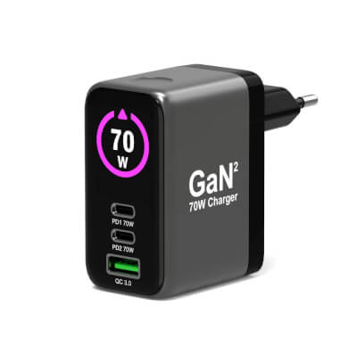 Alim USB A&C GaN2 PD3.1 70W LCD comp. MacBook PRO