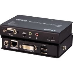 KVM extender USB DVI mini USB jusqu'à 100m HDBaseT