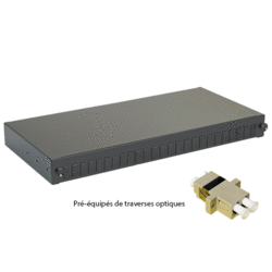 Tiroir optique 19" 48 FO 24 LC/LC duplex multimode
