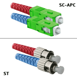 Jarretière OS2 SC/APC ST/UPC Duplex Primacy 10m