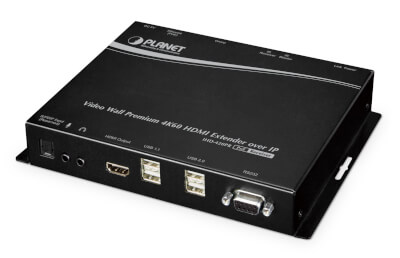Déport et mur vidéo HDMI 4K over IP récepteur PoE