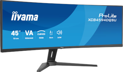 Moniteur 45'' VA incurvé 5120x1440 à 75Hz 2ms HP