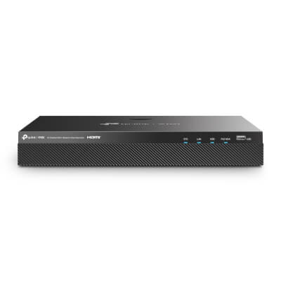 NVR 16 canaux 16 RJ45 PoE+ 90W HDMI 4K H265+ 2 HDD