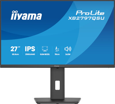 Moniteur 27'' ultra mince IPS quad HD HP