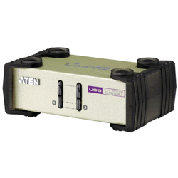 Switch KVM desktop 2 ports VGA USB + 2 câbles