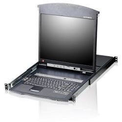 Console KVM rackable TFT 17" 8 ports - Clavier US
