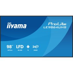 Moniteur 98" VA 4K HP 2xHDMI/1xUSB-C Hub USB