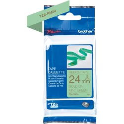 Ruban TZERM54 24mm or / vert  tissu non adhésif