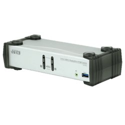 Switch KVM Desktop 2 ports Display 1.1 USB 3.0 aud