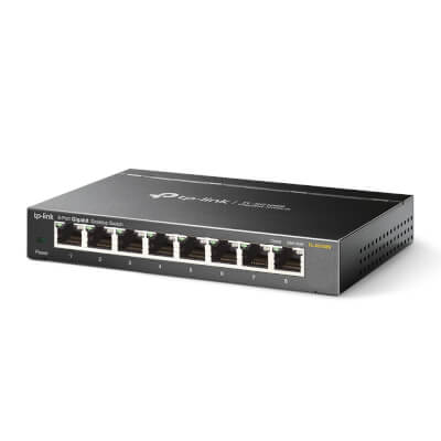 Switch de bureau 8 ports Gigabit métallique
