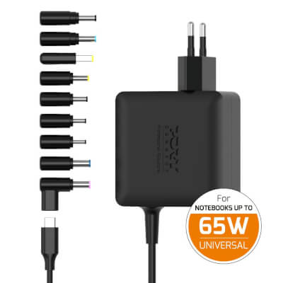 Alim universelle notebook 65W GaN2 USB + Plug