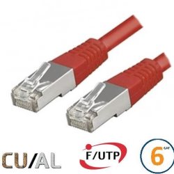 Cordon RJ45 Cat 6 F/UTP Classic 15m rouge