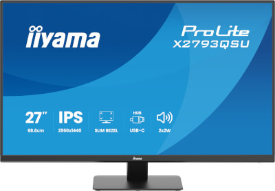 Moniteur 27" Ultra mince IPS quad HD HP