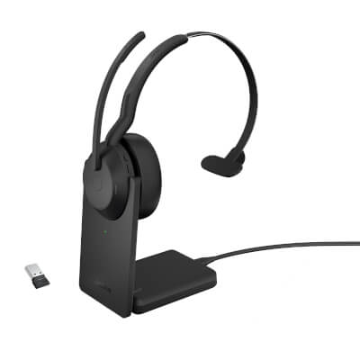 Casque Evolve2 55 Link 380a UC mono avec support