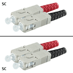 Jarretière OM2 SC/UPC Duplex Classic 10m