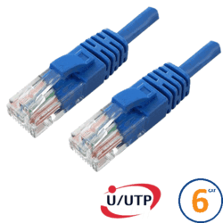 Cordon RJ45 Cat 6 U/UTP Primacy 5m bleu