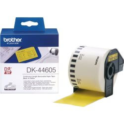 Ruban cont. papier repositionnable 62mm noir/jaune