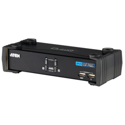 Switch KVM desktop 2 ports DVI USB audio + USB