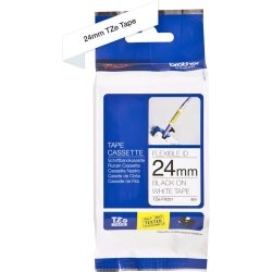 Ruban TZ flexible 24mm Noir/Blanc