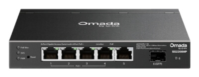 Switch Omada 5 ports Gig dont 4 PoE+ (63W) + 1SFP