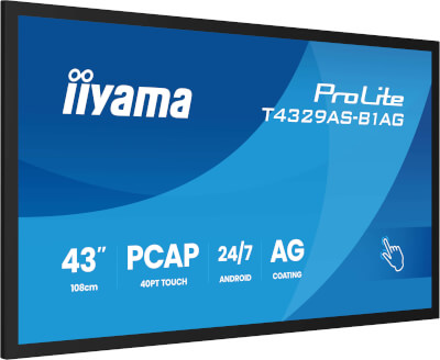 Moniteur 43'' VA tactile interactif 4K UHD Android