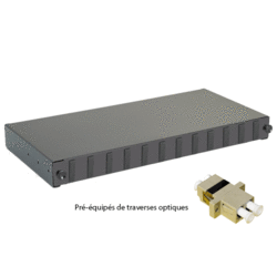 Tiroir optique 19" 4 FO 2 LC/LC duplex multimode