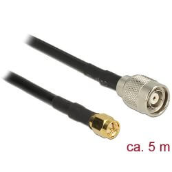 Câble antenne RP-TNC M > SMA M 5m RG-58 C/U