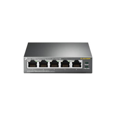 Switch de bureau 5 ports Gigabit dont 4 PoE (56W)