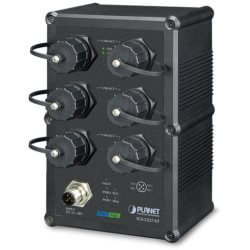 Switch Indus L2+ 6 ports Giga alim en M12 IP67