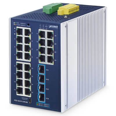 Switch indus L2+ 24 ports Giga + 4 ports SFP+ 10G