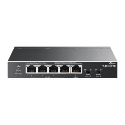 Switch PoE Giga  5 ports dont 1 PoE++ PD &  4 PoE+