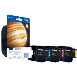Blister de 3 cartouches d'encre LC1240 C/Y/M