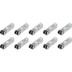 Pack de 10 modules SFP Giga LC duplex multim. 550m