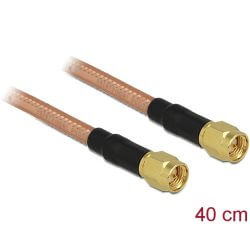 Câble antenne SMA M > SMA M 0,4m RG-142 low loss