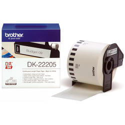 Ruban continu papier adhésif 62mm noir / blanc