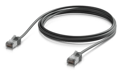 Cordon RJ45 outdoor 2m Cat 6A noir