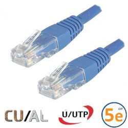Cordon RJ45 Cat 5e U/UTP Classic  10m bleu