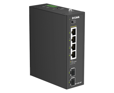 Switch Indus Rail DIN 4 ports Gig PoE+ 120W + 2SFP