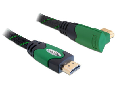 Câble vidéo HDMI High speed coudé 4K 1 m