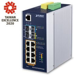 Switch Indus L3 8 x PoE at 360W 2xSFP2,5G/2xSFP+