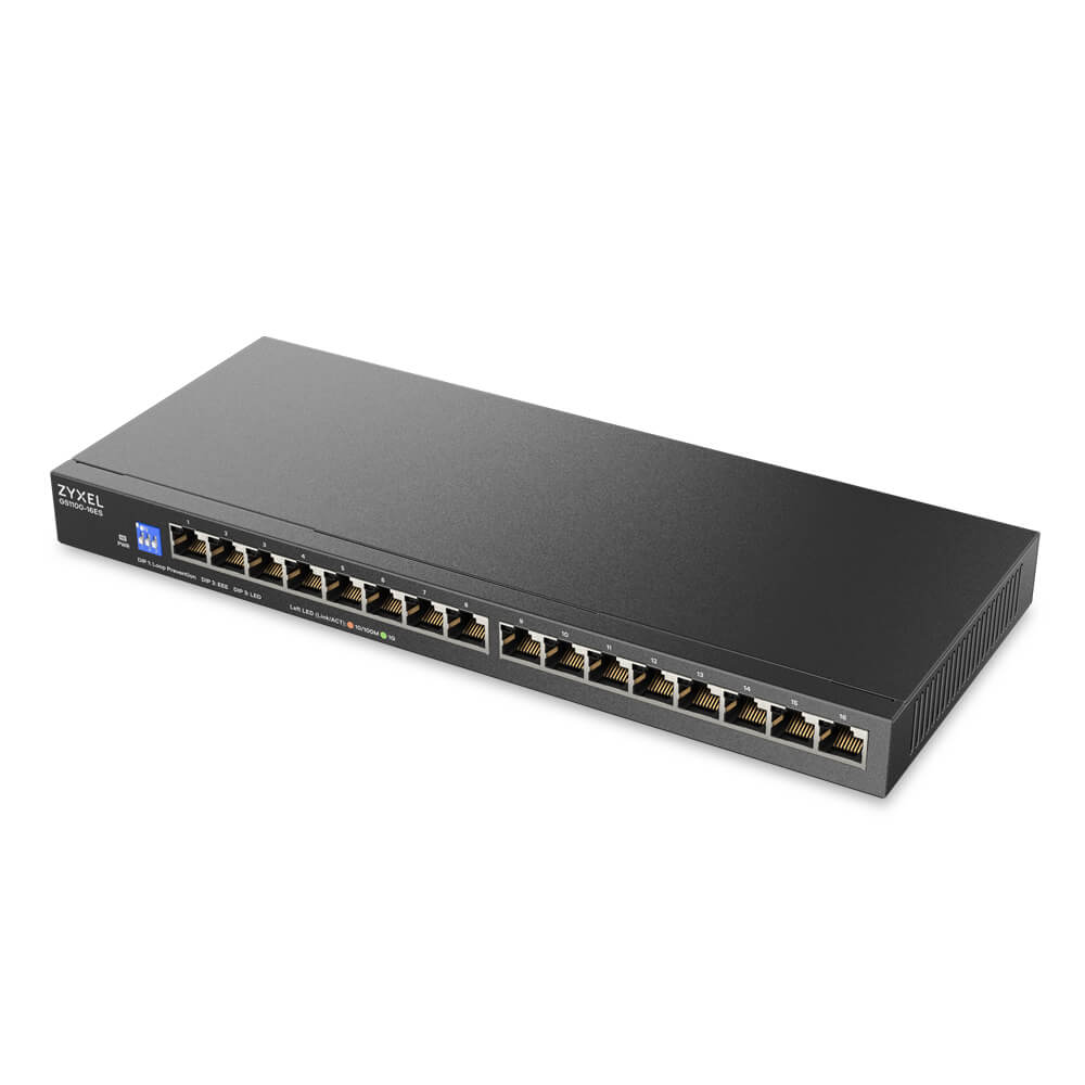 Switch Slimline 16xGiga sélect. DIPSwitch non géré